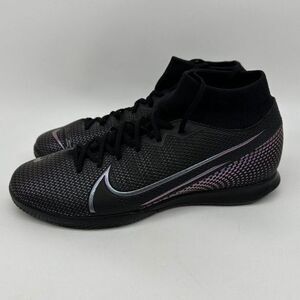 Nike Superfly7 Academy IC‎ Soccer Football Shoes Men 7.5 Black AT7975-010 NEW